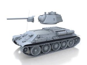 t-34-76 - model 1943 - factory 112 - soviet medium tank 3D Model
