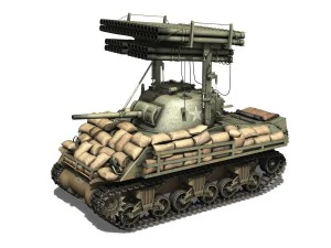 m4a3 sherman calliope 3D Model