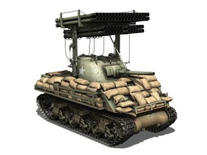 m4a3 sherman calliope 3D Model