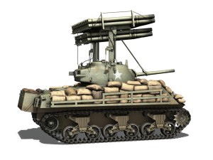 m4a3 sherman calliope 3D-Modell