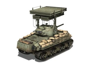 m4a3 sherman calliope 3D Model