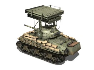 m4a3 sherman calliope 3D Model