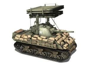 m4a3 sherman calliope 3D Model