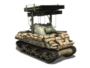m4a3 sherman calliope 3D Model