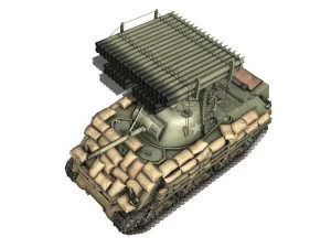 m4a3 sherman calliope 3D Model