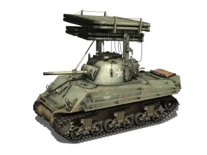 m4a3 sherman calliope 3D Model