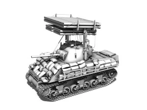 m4a3 sherman calliope 3D Model