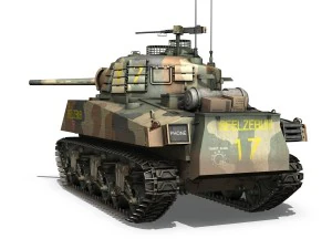 m4a3 sherman - beelzebub 3D Model