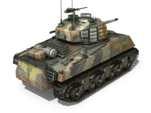 m4a3 sherman - beelzebub 3D Model