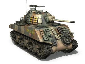 m4a3 sherman - beelzebub 3D Model