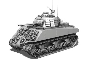m4a3 sherman - beelzebub 3D Model