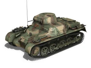 pzkpfw 1 - panzer 1 - ausf a - 314 3D Model