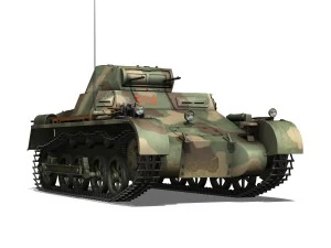 pzkpfw 1 - panzer 1 - ausf a - 314 3D Model