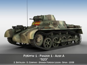 pzkpfw 1 - panzer 1 - ausf a - spainish civil war 3D Model