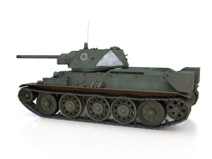 t-34-76 - model 1942 - soviet medium tank - 57 army 3D Model