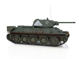 t-34-76 - model 1942 - soviet medium tank - 57 army 3D Model