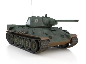 t-34-76 - model 1942 - soviet medium tank - 57 army 3D Model