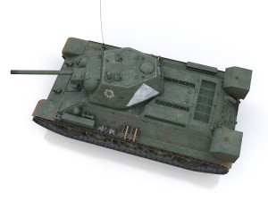 t-34-76 - model 1942 - soviet medium tank - 57 army 3D Model