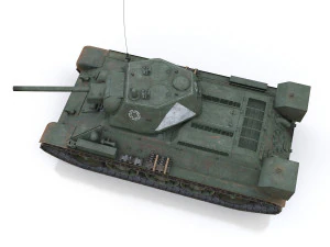 t-34-76 - model 1942 - soviet medium tank - 57 army 3D Model