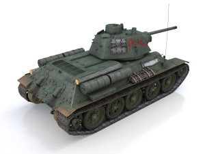 t-34-76 - model 1943 - soviet medium tank - guards 3D-Modell