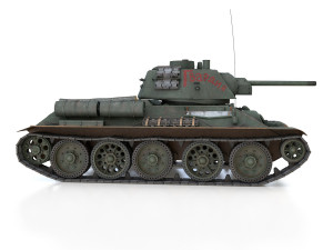 t-34-76 - model 1943 - soviet medium tank - guards 3D-Modell