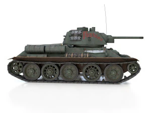 t-34-76 - model 1943 - soviet medium tank - guards 3D Model