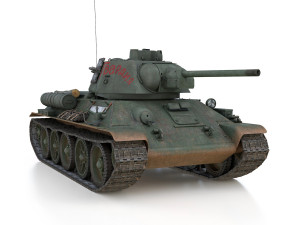 t-34-76 - model 1943 - soviet medium tank - guards 3D-Modell