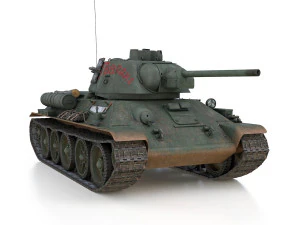 t-34-76 - model 1943 - soviet medium tank - guards 3D Model