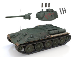 t-34-76 - model 1943 - soviet medium tank - guards 3D-Modell