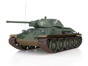 t-34-76 - model 1941 - soviet medium tank - 07 3D Model