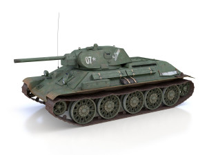 t-34-76 - model 1941 - soviet medium tank - 07 3D Model