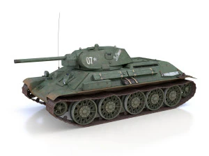 t-34-76 - model 1941 - soviet medium tank - 07 3D Model