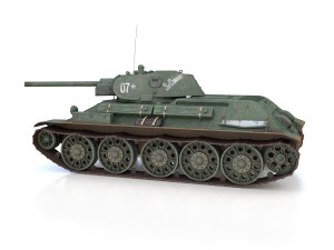 t-34-76 - model 1941 - soviet medium tank - 07 3D Model