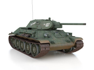 t-34-76 - model 1941 - soviet medium tank - 07 3D Model