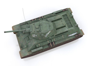 t-34-76 - model 1941 - soviet medium tank - 07 3D Model