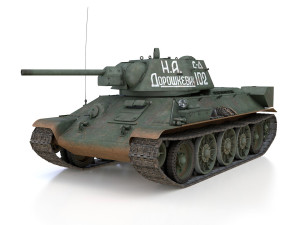 t-34-76 - model 1942 - soviet medium tank - 102 Modelo 3D