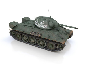 t-34-76 - model 1942 - soviet medium tank - 102 Modelo 3D