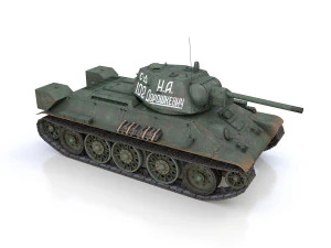 t-34-76 - model 1942 - soviet medium tank - 102 3D Model