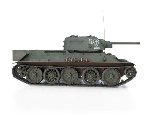t-34-76 uztm - model 1942 - soviet tank - 12 3D Model