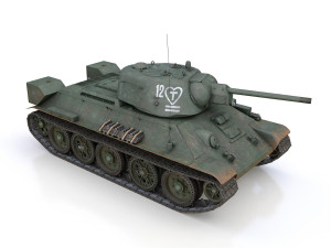 t-34-76 uztm - model 1942 - soviet tank - 12 Modelo 3D