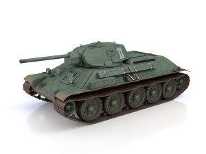 t-34-76 - model 1941 - soviet medium tank - 11 3D 模型