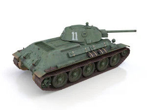t-34-76 - model 1941 - soviet medium tank - 11 3D Model