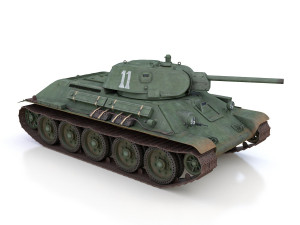 t-34-76 - model 1941 - soviet medium tank - 11 3D 模型