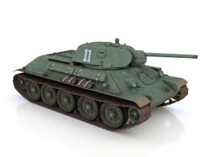 t-34-76 - model 1941 - soviet medium tank - 11 3D Model