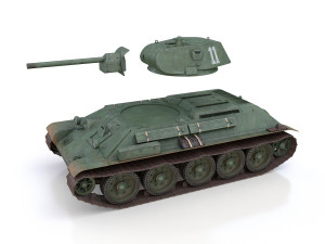 t-34-76 - model 1941 - soviet medium tank - 11 3D 模型