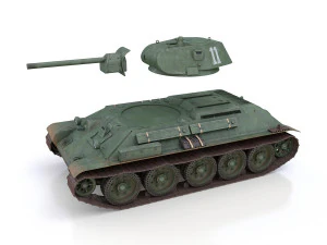 t-34-76 - model 1941 - soviet medium tank - 11 3D Model