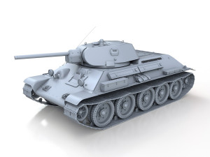 t-34-76 - model 1941 - soviet medium tank - 11 3D 模型