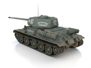 t-34-85 - soviet medium tank - 82 Modello 3D