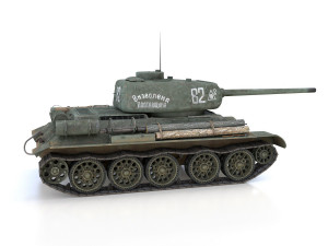 t-34-85 - soviet medium tank - 82 Modello 3D