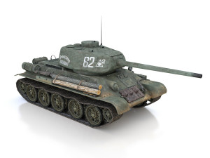 t-34-85 - soviet medium tank - 82 Modello 3D